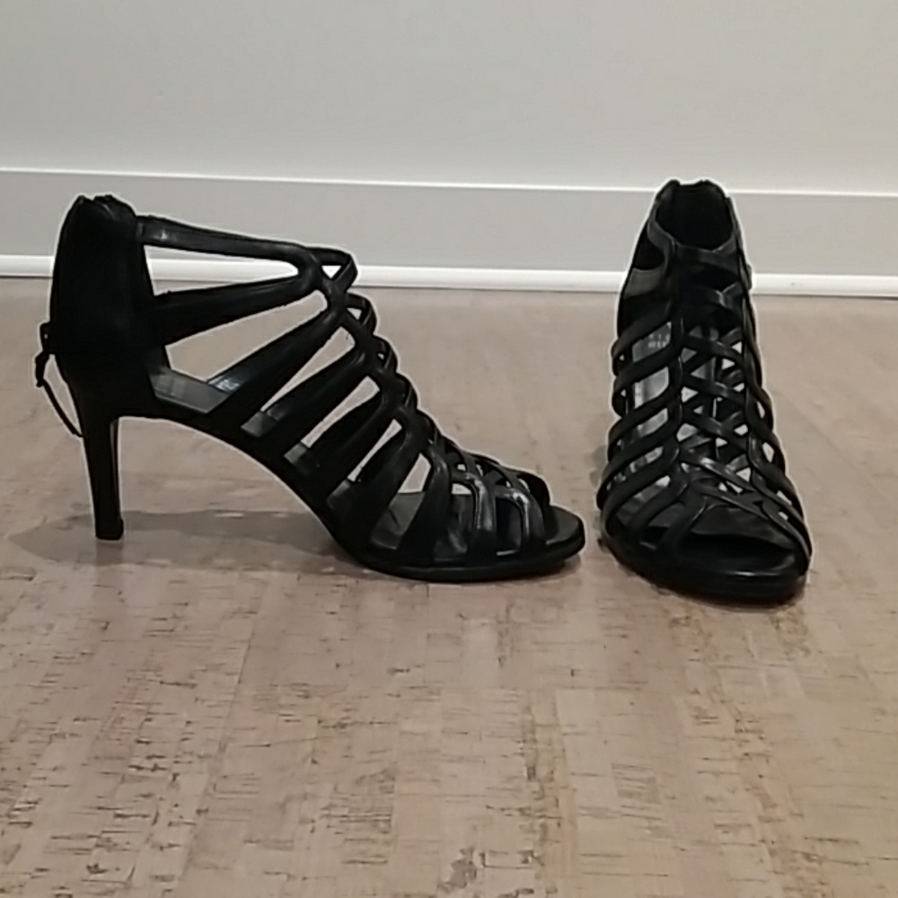 Stuart Weitzman Strappy Black Heels